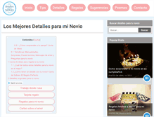 Tablet Screenshot of detallesparaminovio.com